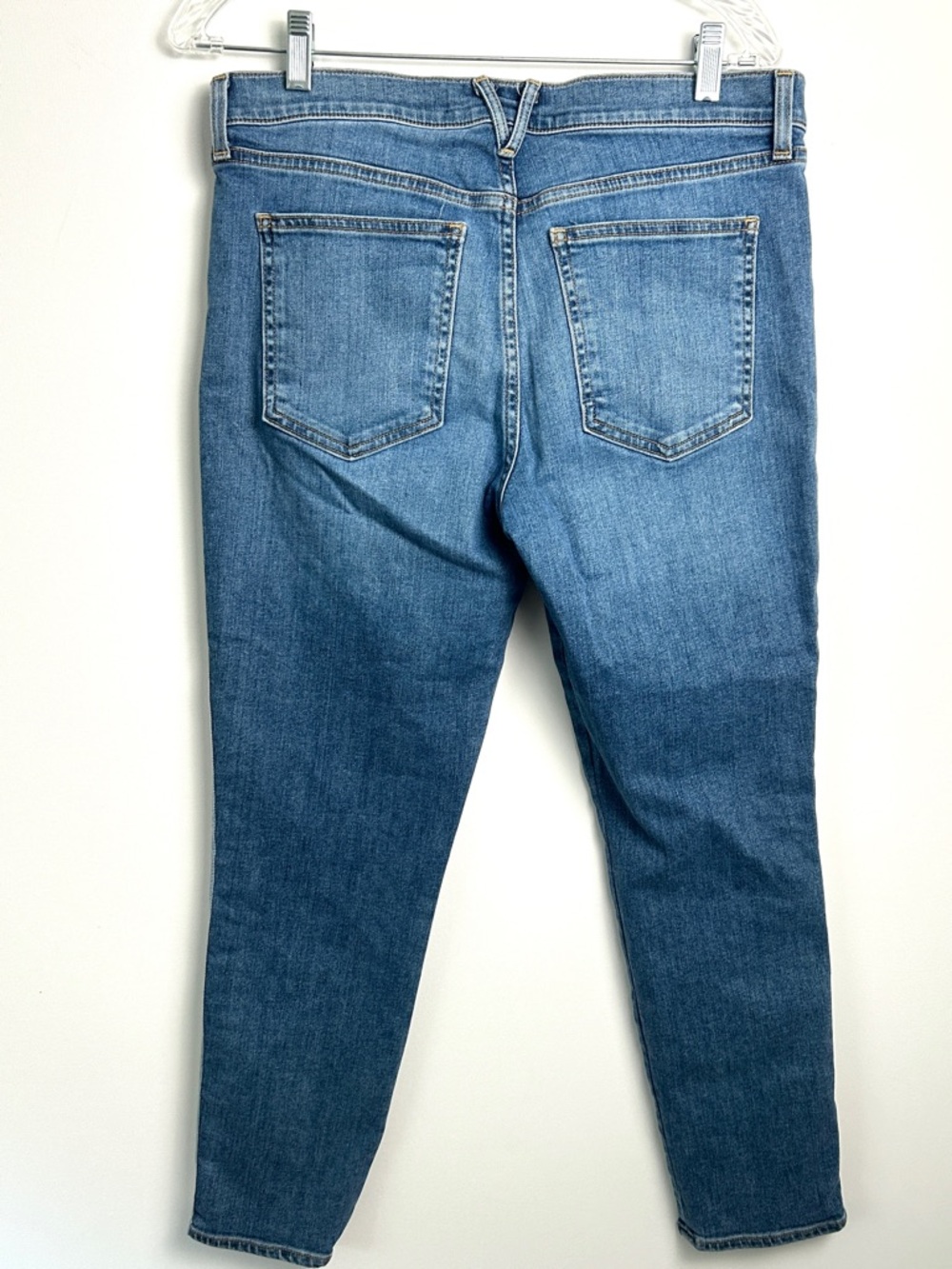 Veronica Beard Debbie Jeans Beacon Stripe Button Fly Women's 31 Size 12 Blue - Picture 8 of 15
